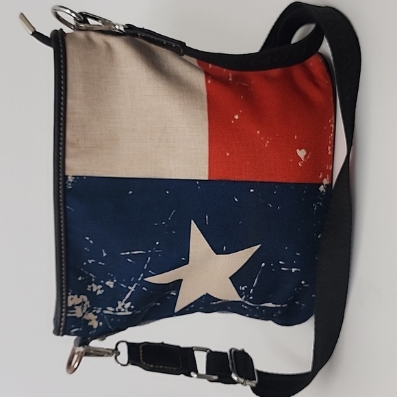 Montana West Handbags - Montana West Texas Flag Canvas Tote Bag